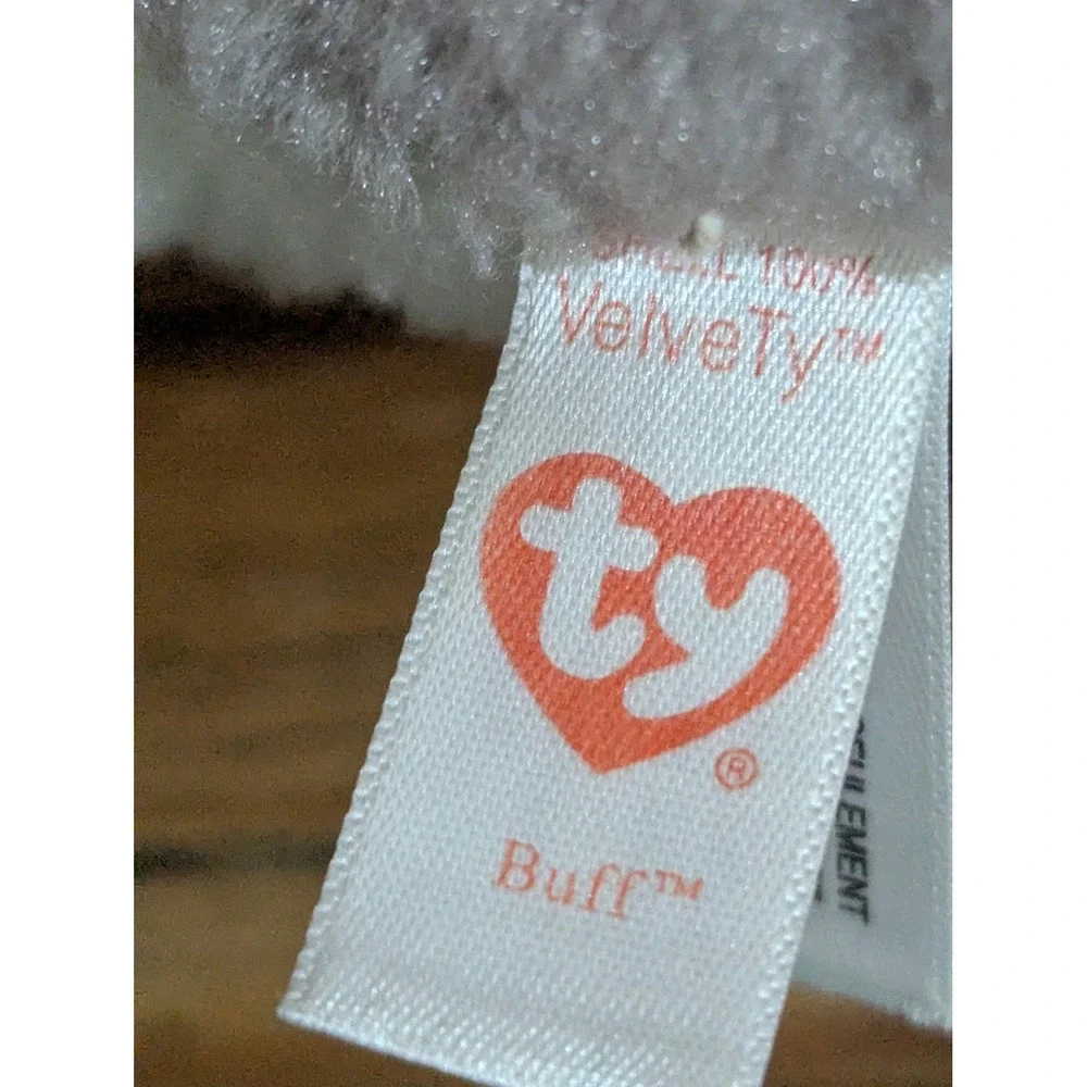 Ty Classic Buff‎ the Husky Grey White Plush Blue Glitter Eyes 9 inch 2017